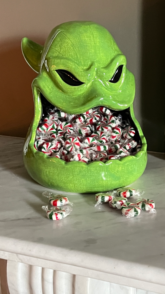 Sweets in a halloween shaped bowl